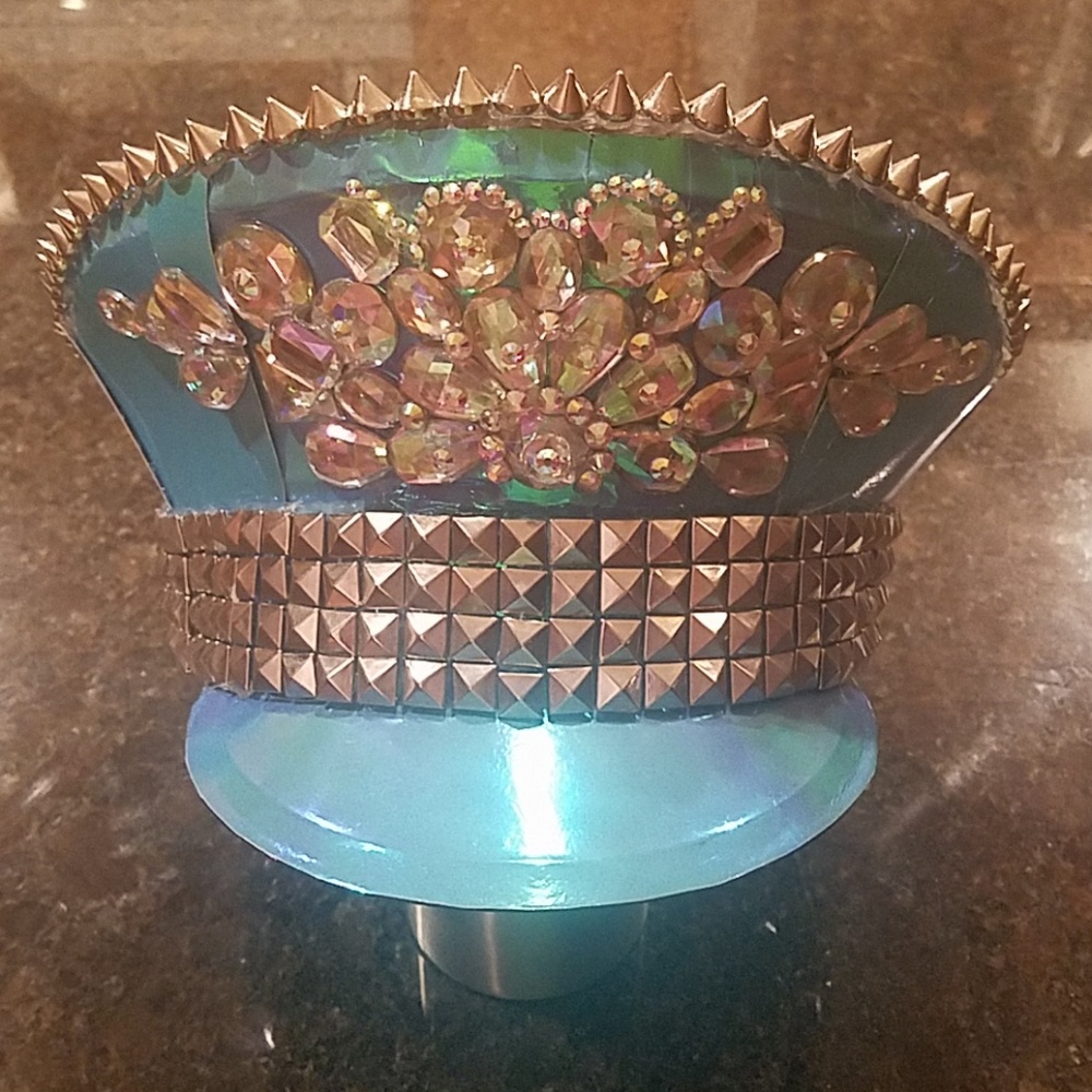 Hand-made captain festival rave hat